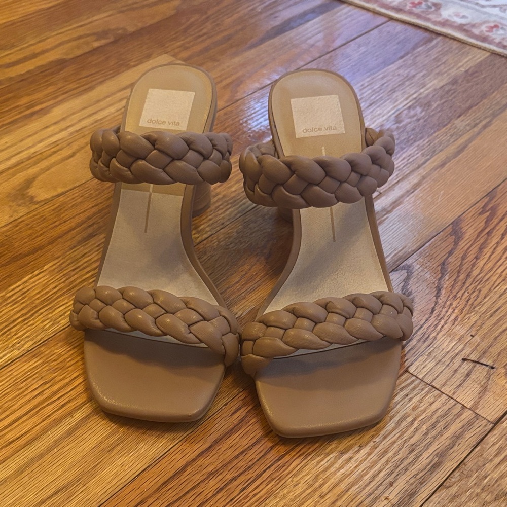 Tan Braided Women's Sandals